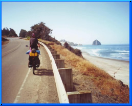 Cycling along next to the ocean is not only fun but very inspiring and so nerve soothing.