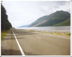 Loch Ness is not very wide , but stretches about 25 miles in length.